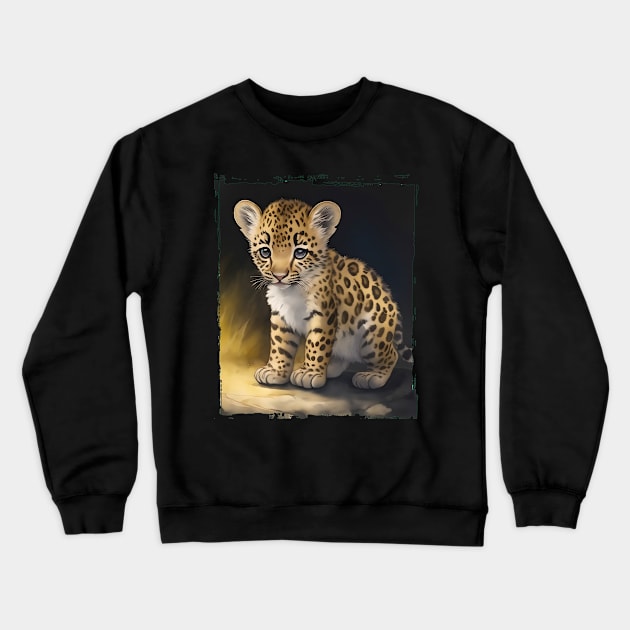 Little Leopard Crewneck Sweatshirt by DeVerviers